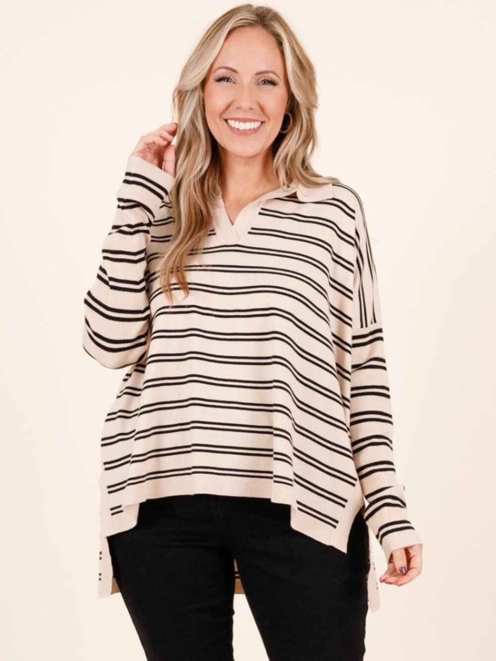 Chic Soul I Suddenly Fine Tunic Top, Taupe